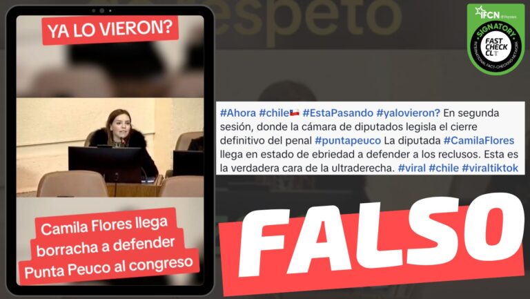 Lee más sobre el artículo (Video) Camila Flores llega en estado de ebriedad al Congreso: #Falso