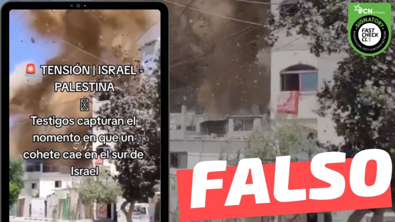 Lee más sobre el artículo (Video) “Testigos capturan el momento en que un cohete cae en el sur de Israel”: #Falso