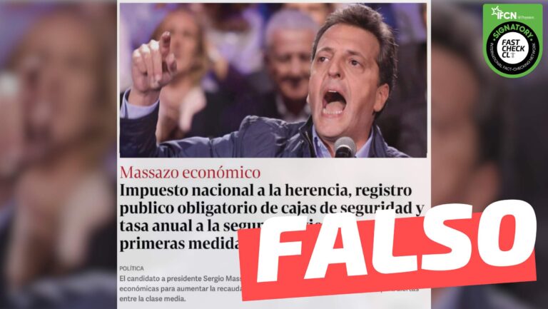 Lee más sobre el artículo Periódico argentino publicó: “Massazo económico. Impuesto nacional a la herencia (…) entre las primeras medidas económicas”: #Falso