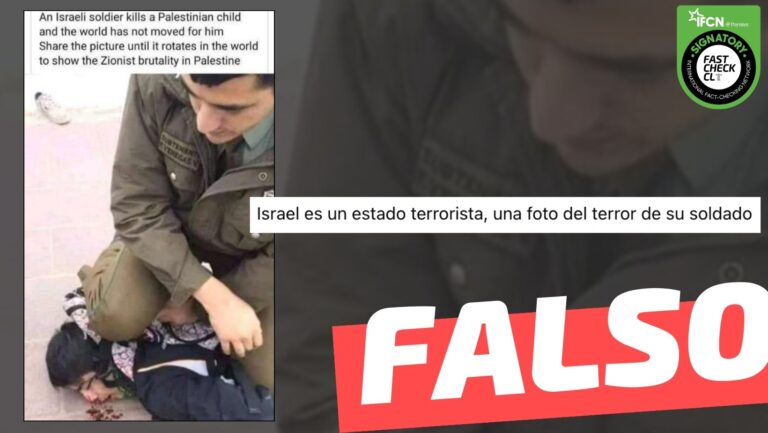 Lee más sobre el artículo (Imagen) “Un soldado israelí mata a un niño palestino”: #Falso