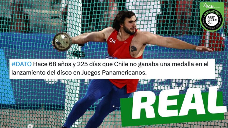 Lee más sobre el artículo “Hace 68 años y 225 días que Chile no ganaba una medalla en el lanzamiento del disco en Juegos Panamericanos”: #Real
