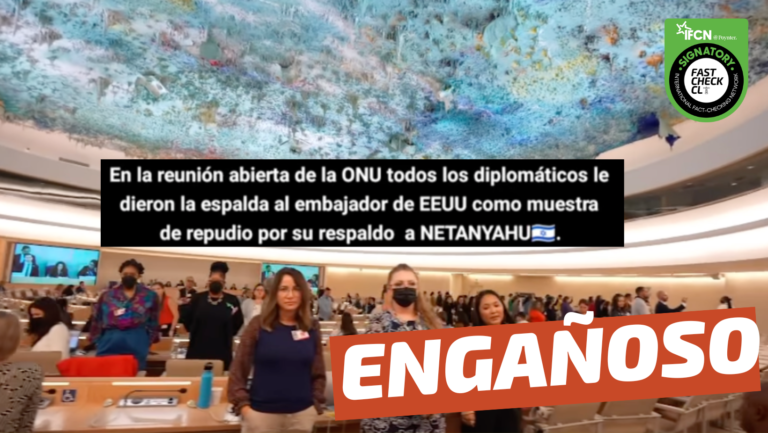 Lee más sobre el artículo (Video) “En reunión de la ONU, los diplomáticos le dieron la espalda al embajador de EE.UU. como muestra de repudio por su respaldo” al primer ministro de Israel: #Engañoso