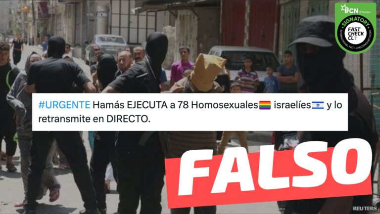 Lee más sobre el artículo (Imagen) “Hamás ejecuta a 78 homosexuales israelíes y lo retransmite en directo”: #Falso