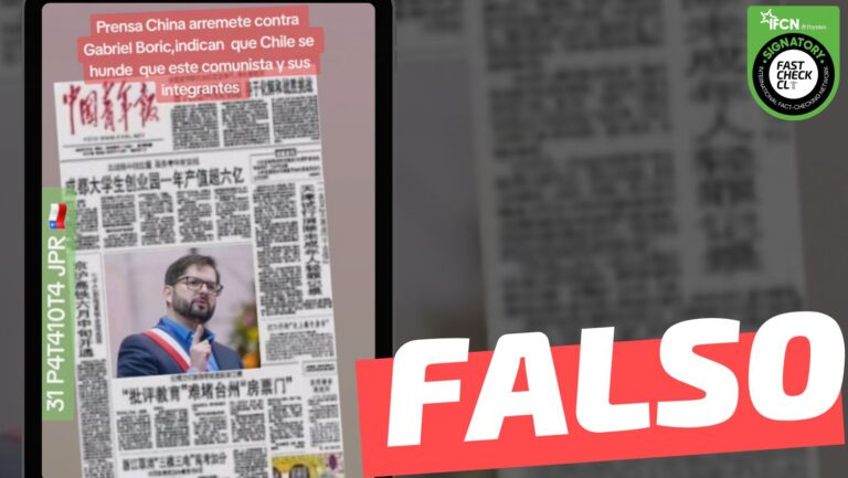 Lee más sobre el artículo (Imagen) “Prensa china arremete contra Gabriel Boric”: #Falso