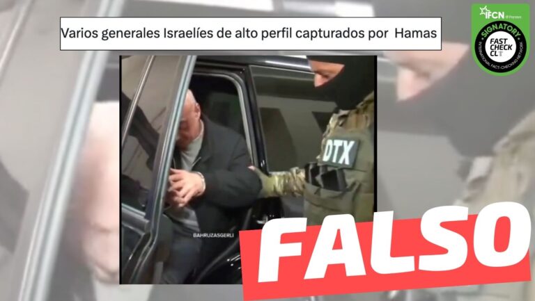 Lee más sobre el artículo (Video) “Varios generales y coroneles israelíes de alto perfil capturados por combatientes de Hamás”: #Falso