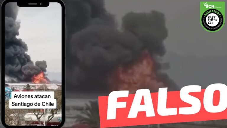 Lee más sobre el artículo (Video) “Aviones atacan Santiago de Chile”: #Falso