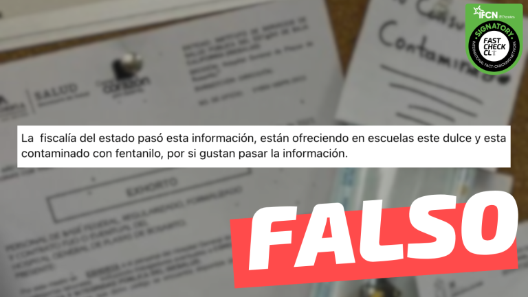 Lee más sobre el artículo Desde Fiscalía informaron que “están ofreciendo dulces en las escuelas y están contaminados con fentanilo”: #Falso