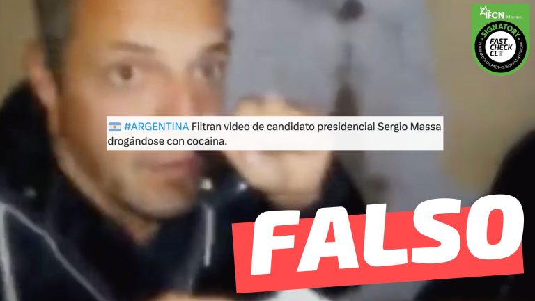 Lee más sobre el artículo “Argentina. Filtran video de candidato presidencial drogándose con cocaína”: #Falso