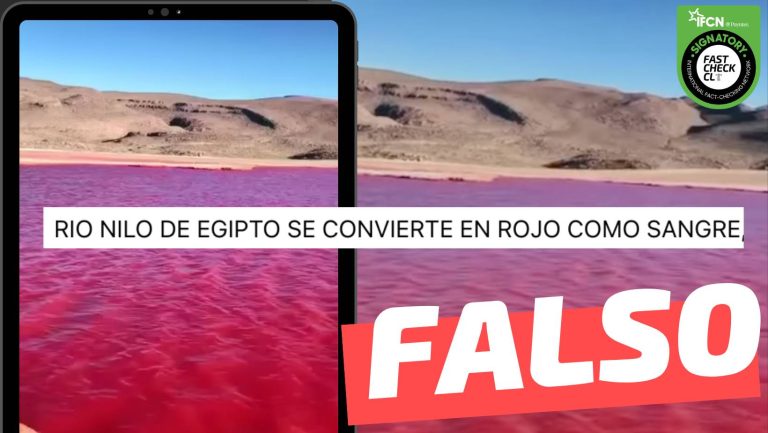 Lee más sobre el artículo (Video) “El río Nilo se tiñe de rojo”: #Falso