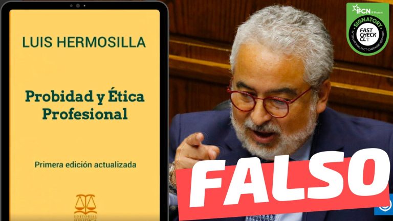 Lee más sobre el artículo Libro del abogado Luis Hermosilla con el título de “Probidad y Ética Profesional”: #Falso