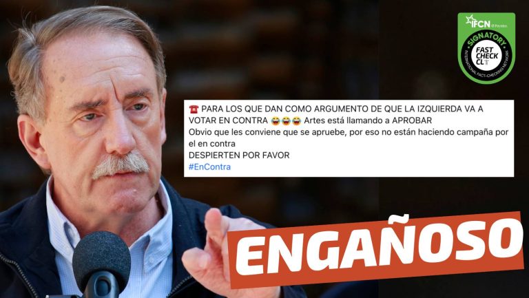 Lee más sobre el artículo (Video) Eduardo Artés está llamando a votar “A Favor”: #Engañoso