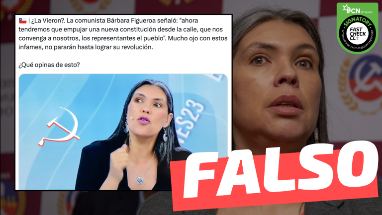 Lee más sobre el artículo Bárbara Figueroa (PC) dijo: “Ahora tendremos que empujar una nueva Constitución desde la calle, que nos convenga a nosotros, los representantes del pueblo”: #Falso