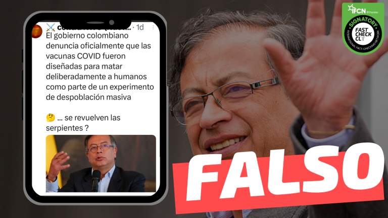 Lee más sobre el artículo Gobierno colombiano denuncia que las vacunas se diseñaron para la despoblación masiva: #Falso