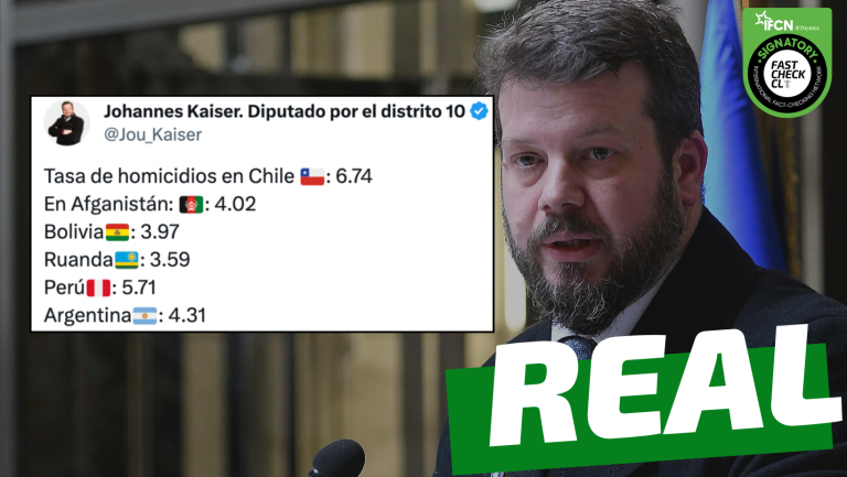 Lee más sobre el artículo “Tasa de homicidios en Chile: 6.7, Afganistán: 4.0, Bolivia: 3.9, Ruanda:3.5, Perú: 5.7 y Argentina: 4.3”: #Real