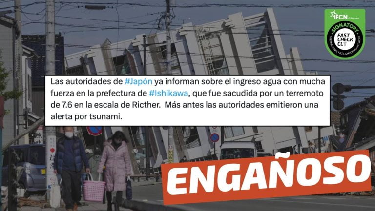 Lee más sobre el artículo (Video) “Comienza a entrar el tsunami en región de Ishikawa tras potente terremoto en Japón”: #Engañoso