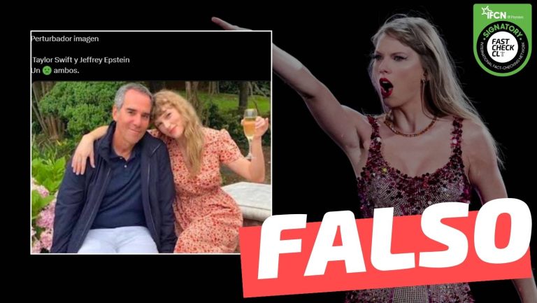 Lee más sobre el artículo (Imagen) Taylor Swift posando junto a Jeffrey Epstein: #Falso