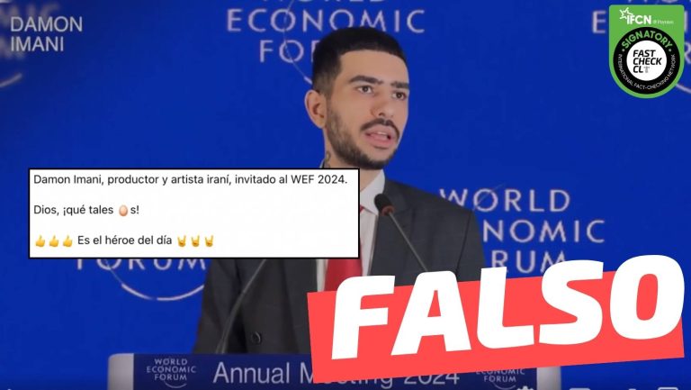 Lee más sobre el artículo (Video) “Damon Imani, productor y artista iraní, invitado al World Economic Forum 2024”: #Falso