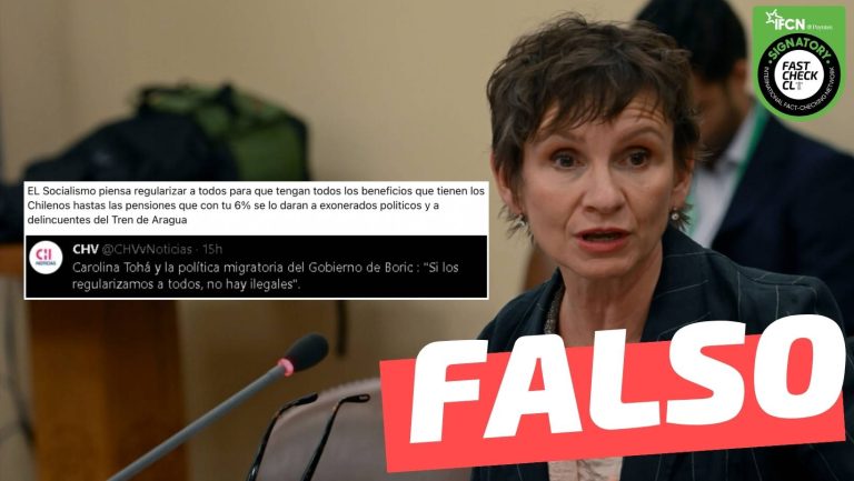 Lee más sobre el artículo Carolina Tohá dijo: “Si los regularizamos a todos, no hay ilegales”: #Falso