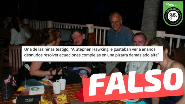 Lee más sobre el artículo “A Stephen Hawking le gustaba ver a enanos desnudos resolver ecuaciones complejas en una pizarra”: #Falso