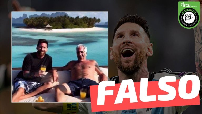 Lee más sobre el artículo (Imagen) “El futbolista Lionel Messi con Jeffrey Epstein”: #Falso