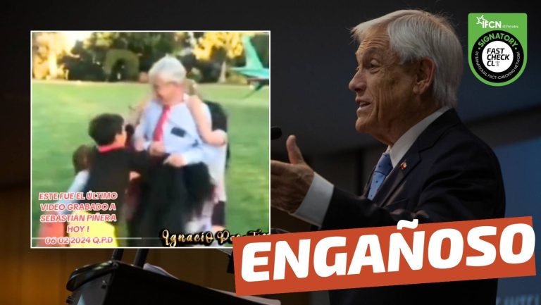 Lee más sobre el artículo (Video) “Este fue el último video grabado a Sebastián Piñera hoy, 06-02-2024”: #Engañoso
