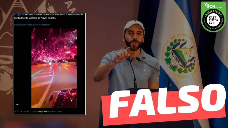 Lee más sobre el artículo (Video) “De esta manera lucen las calles de El Salvador tras la contundente victoria de Nayib Bukele”: #Falso