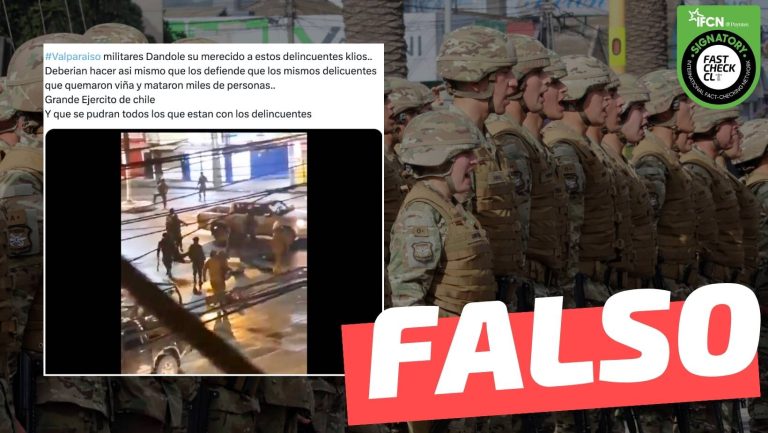 Lee más sobre el artículo (Video) En Valparaíso militares golpean a delincuentes: #Falso