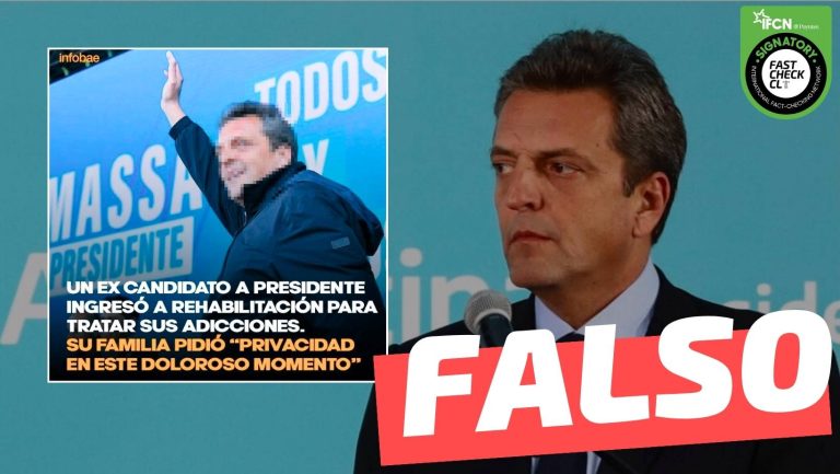 Lee más sobre el artículo (Imagen) El ex candidato presidencial argentino, Sergio Massa, “ingresó a rehabilitación para tratar sus adicciones”