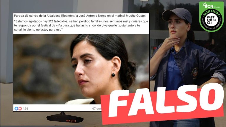 Lee más sobre el artículo Alcaldesa Ripamonti le dijo a José Antonio Neme: “Estamos agotados (…) y quieres que te responda por el Festival de Viña para que hagas tu show de diva”: #Falso
