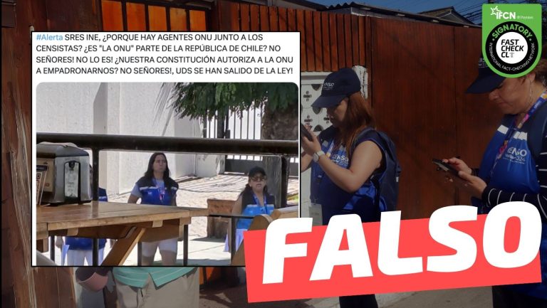 Lee más sobre el artículo (Imagen) Agentes de la ONU acompañan a los censistas: #Falso