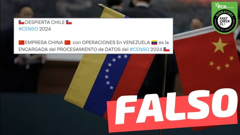 Lee más sobre el artículo “Empresa china, con operaciones en Venezuela, es la encargada del procesamiento de datos del Censo 2024”: #Falso