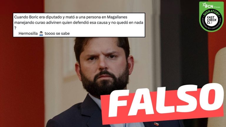 Lee más sobre el artículo “Cuando Boric era diputado y mató a una persona en Magallanes” manejando en estado de ebriedad, la causa fue defendida por Luis Hermosilla: #Falso