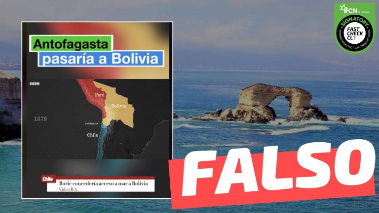 Lee más sobre el artículo (Video) El Gobierno de Chile “está trabajando en un proyecto de ley” para dar mar a Bolivia: #Falso