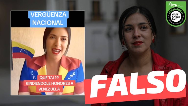 Lee más sobre el artículo (Video) Diputada Karol Cariola usando una chaqueta de la bandera de Venezuela: #Falso