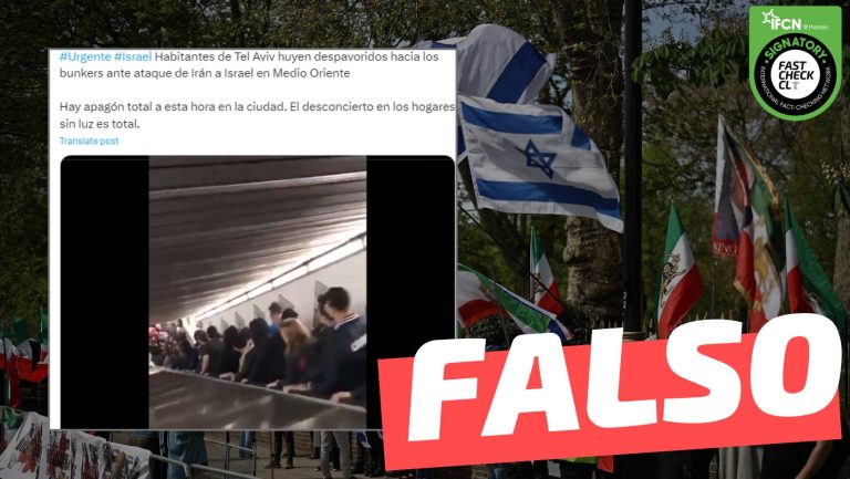 Lee más sobre el artículo (Video) “Habitantes de Tel Aviv huyen despavoridos ante ataque de Irán a Israel en Medio Oriente”: #Falso