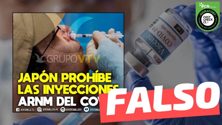 Lee más sobre el artículo “Japón prohíbe las inyecciones ARNm de covid-19”: #Falso