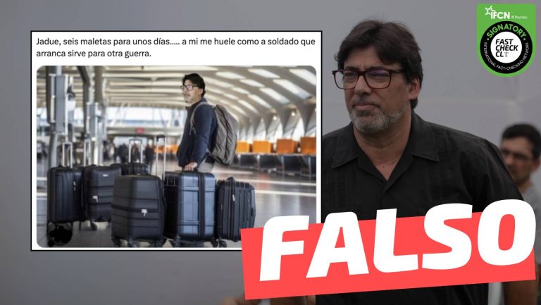 Lee más sobre el artículo (Imagen) Alcalde Daniel Jadue “con seis maletas para unos días” en Venezuela: #Falso