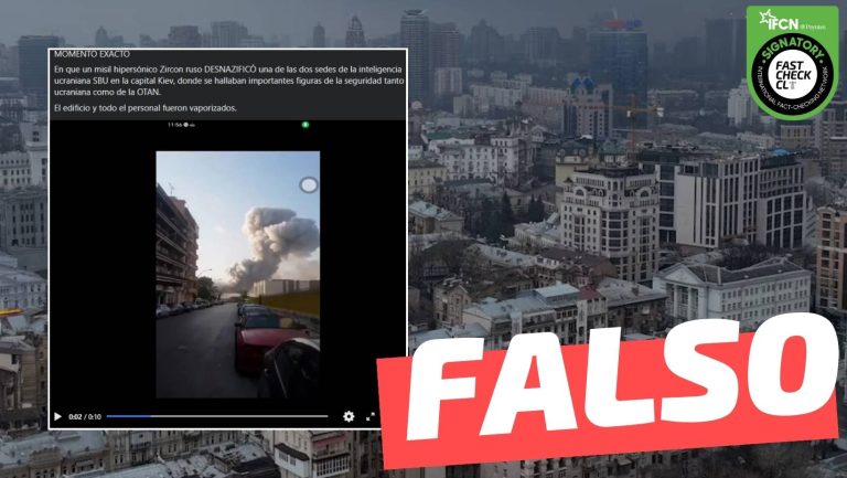Lee más sobre el artículo (Video) “Momento exacto en que un misil desnazificó una de las dos sedes de la inteligencia ucraniana SBU en Kiev”: #Falso