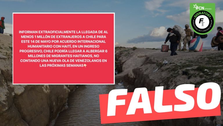 Lee más sobre el artículo Informan llegada masiva de inmigrantes “para este 14 de mayo por acuerdo internacional humanitario con Haití”: #Falso