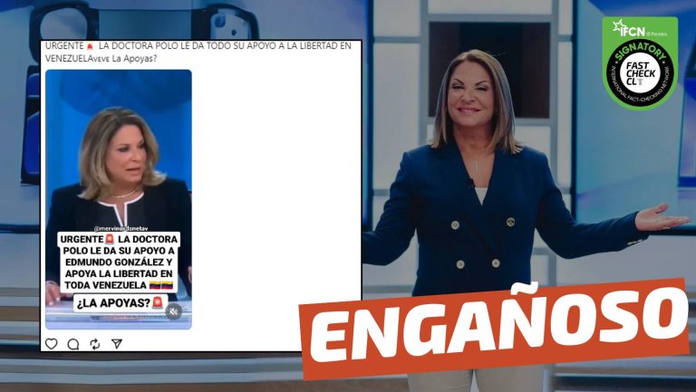 Lee más sobre el artículo (Video) “Doctora Polo le da su apoyo a Edmundo González y apoya la libertad en toda Venezuela”: #Engañoso