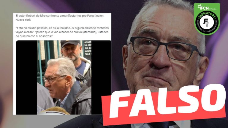 Lee más sobre el artículo (Video) “El actor Robert De Niro confronta a manifestantes pro Palestina en Nueva York”: #Falso