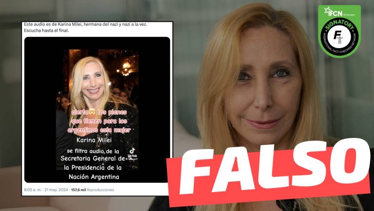 Lee más sobre el artículo (Audio) Karina Milei dijo: “Para hacer rentable el sistema previsional, necesitan matar a la mitad de las personas”: #Falso