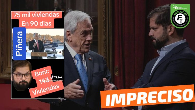 Lee más sobre el artículo (Video) “Piñera 75 mil viviendas en 90 días y Boric 143”: #Impreciso