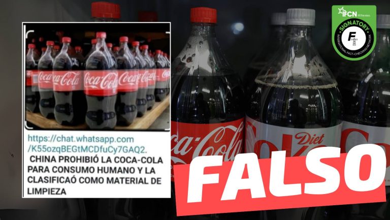 Lee más sobre el artículo “China prohibió la Coca-Cola como refresco y solo se vende como limpiador de aguas residuales”: #Falso