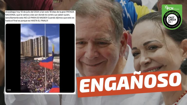 Lee más sobre el artículo (Video) Marcha a favor del candidato presidencial venezolano Edmundo González el 10 de julio en Anzoátegui: #Engañoso