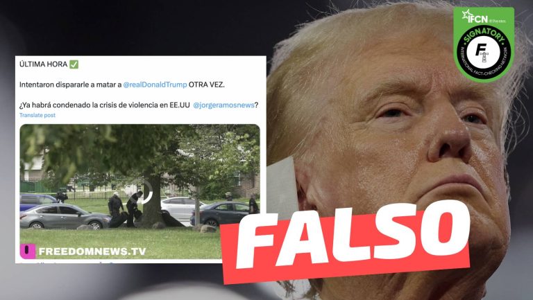 Lee más sobre el artículo (Video) “Intentaron dispararle a Donald Trump otra vez”: #Falso