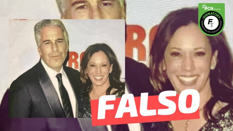 Lee más sobre el artículo (Imagen) Kamala Harris junto a Jeffrey Epstein: #Falso
