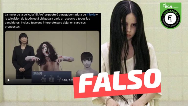 Lee más sobre el artículo (Video) “La mujer de la película ‘El Aro’ se postuló para gobernadora de Tokio”: #Falso