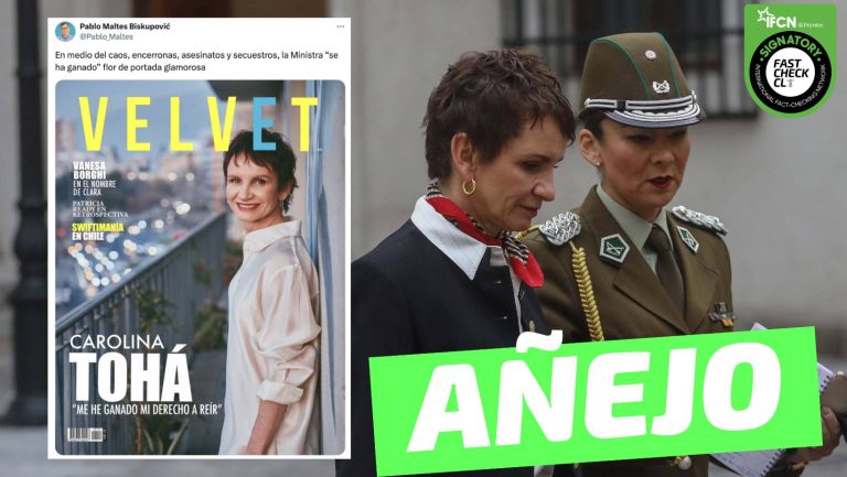 Lee más sobre el artículo (Imagen) “En medio del caos, encerronas, asesinatos y secuestros, la Ministra Tohá ‘se ha ganado’ flor de portada glamorosa”: #Añejo