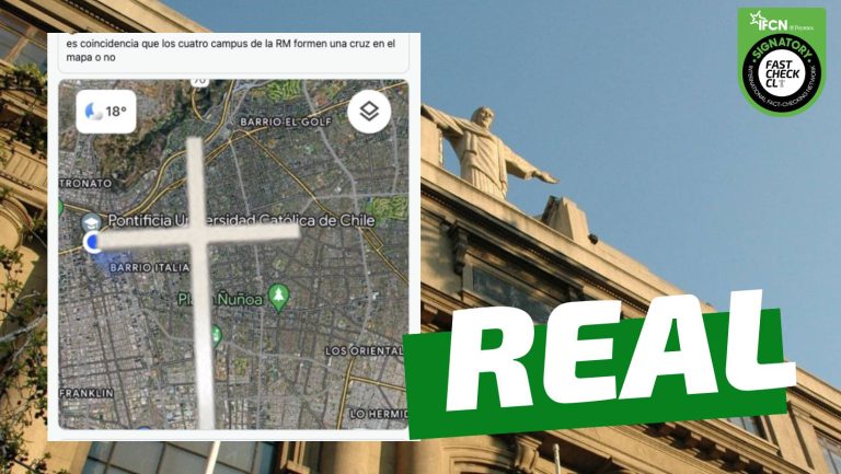 Lee más sobre el artículo Los cuatro campus de la UC en Santiago forman una cruz en el mapa: #Real